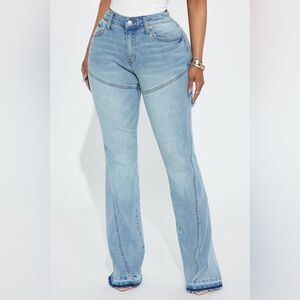 Marguerite Stretch Flare Jeans - Light Wash
